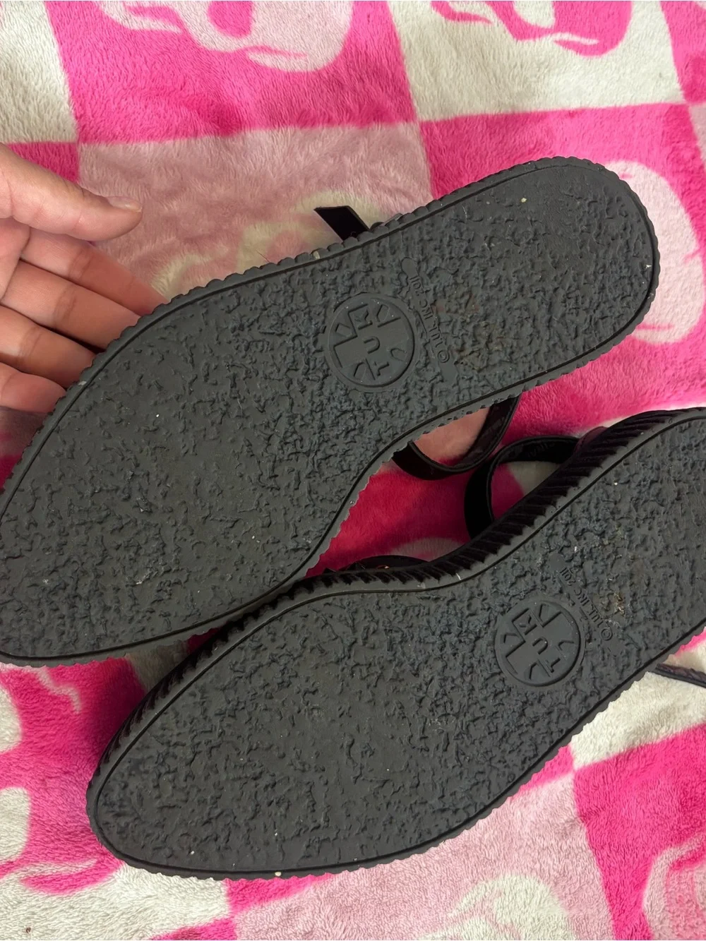 T.U.K. Studded Black Mary Janes Size 8